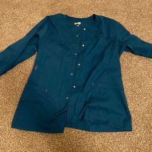 Wonder wink scrub jacket